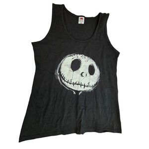Hanes XXL Jack Skellington Tee Shirt Pit to Pit 19" length 26" EUC